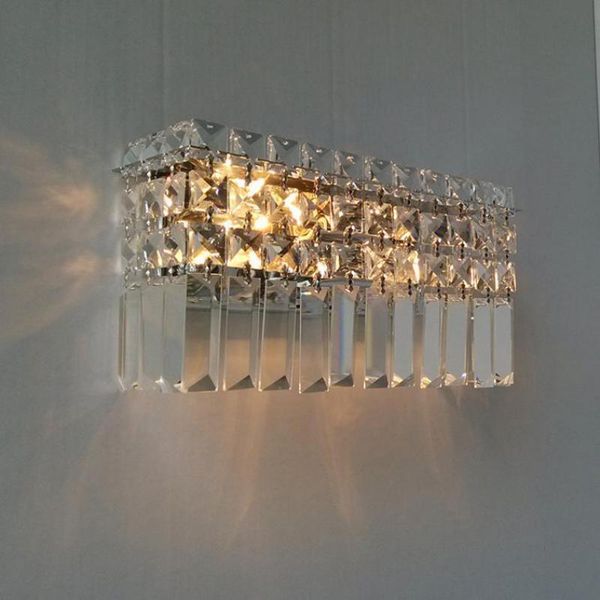 

wall lamp modern luxury k9 crystal home fixture bedroom aisle corridor indoor lights kitchen lighting e14 led arandela
