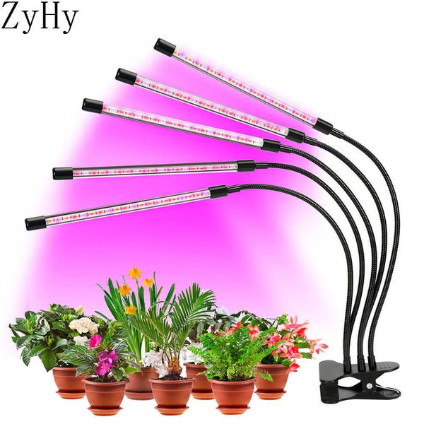 

45w 5 heads led grow light full spectrum phyto lam
