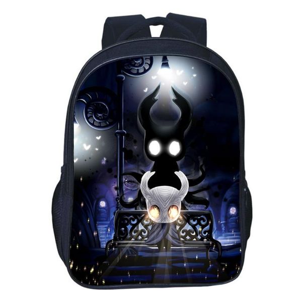 

backpack cosplay hollow knight mochila boys girl school bag teens storage travel bags children rucksack 16 inches