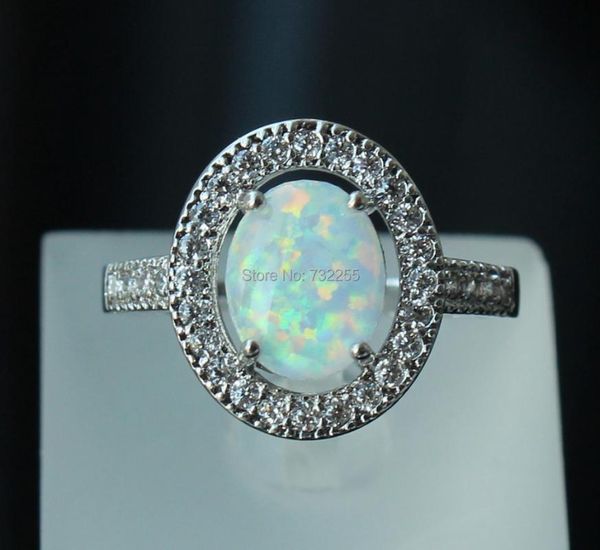 

wedding rings amazing oval white fire opal engagement, Slivery;golden