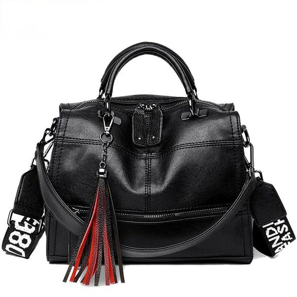 

evening bags retro women handbags pu leather ladies shoulder brand tassel luxury crossbody purse
