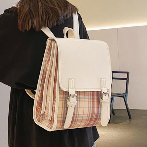 

backpack retro japanese system teenage girl college schoolbag simplicity women large capacity female book bag student rucksack