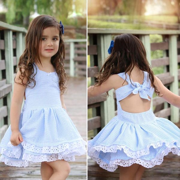 

toddler baby girl lace stappy dresses kids party wedding summer tutu, Red;yellow