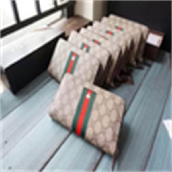 

clutches brand designer purse luxury j71q full key zipper with webbing holders 408831 men long card compact wallet chain wallets evening, Red;black