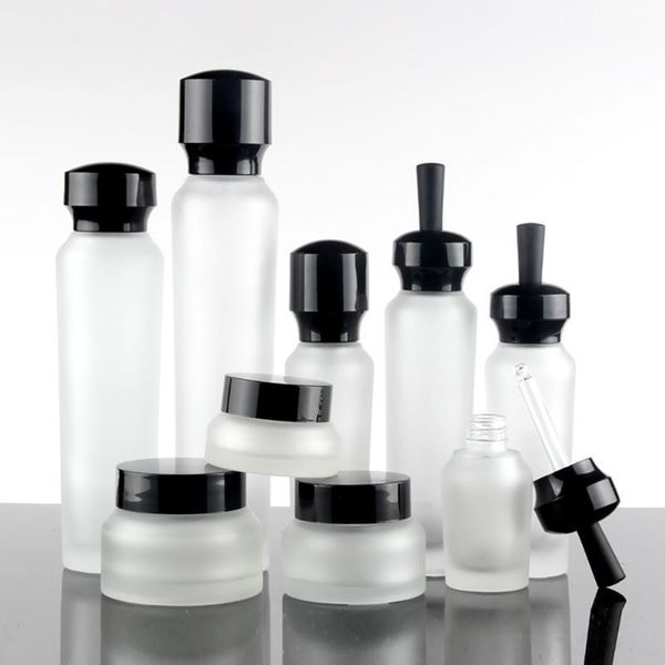 

storage bottles & jars cosmetic dropper container bottling,50ml clear frosted bottle with