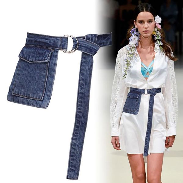 

waist pack fanny for women bags casual denim pocket luxury belt bag travel money phone purse hip female