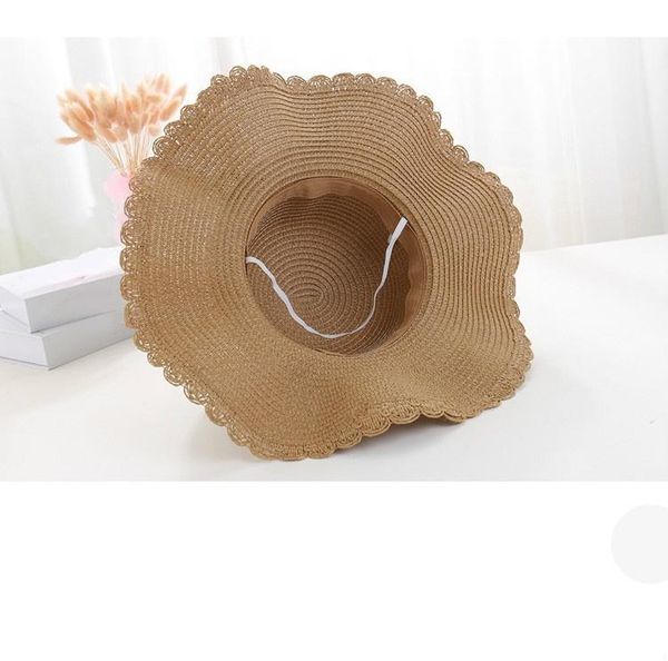 

wide brim hats summer sun hat women straw cap outdoor holiday lady beach casual floral, Blue;gray