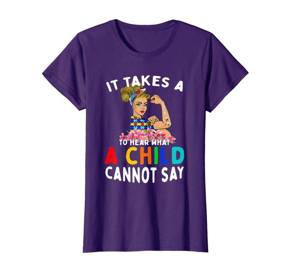 

Womens It Takes A Special Mom To Hear T Shirt Autism Awareness Gift, Mainly pictures