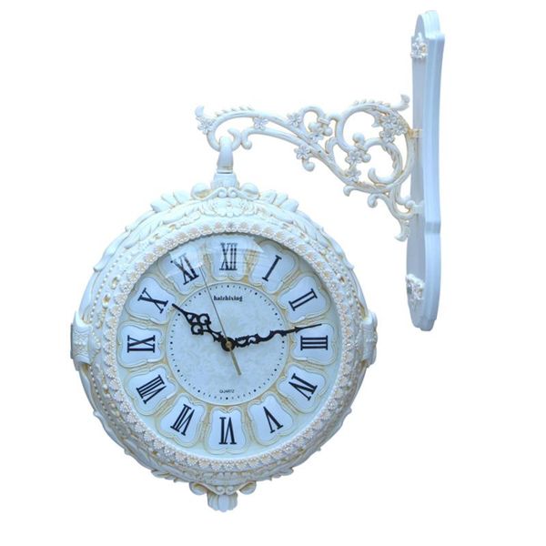 

wall clocks modern nordic design watches double sided selling 2021 products mechanism decor decorations living room 50q016