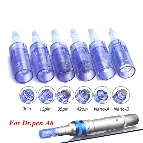 

50pcs electric derma pen bayonet screw microneedling microneedle 9/ 12/ 36/ 42/ nano cartridges bayonet for dermapen needle mesotherapy tatt