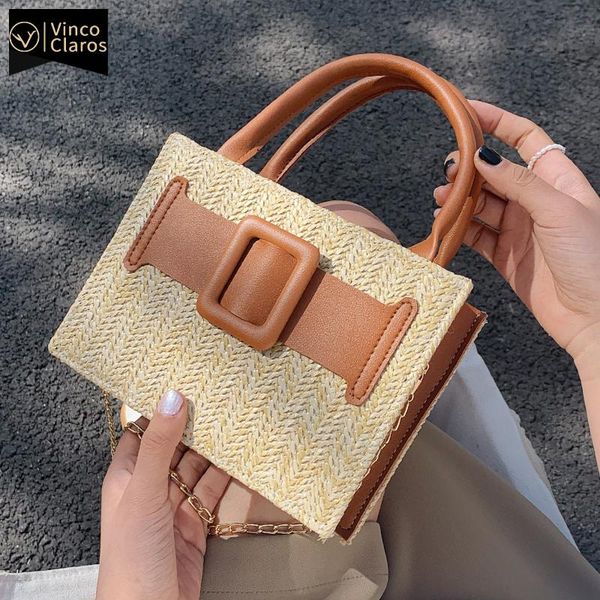 

evening bags straw knitting shoulder fashion crossbody for women 2021 summer purses and handbags designer sac a main