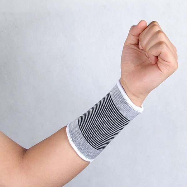 

pcs wrist support adjustable weight lifting elastic soft cotton wristband for volleyball tennis fitness sports, Black;red