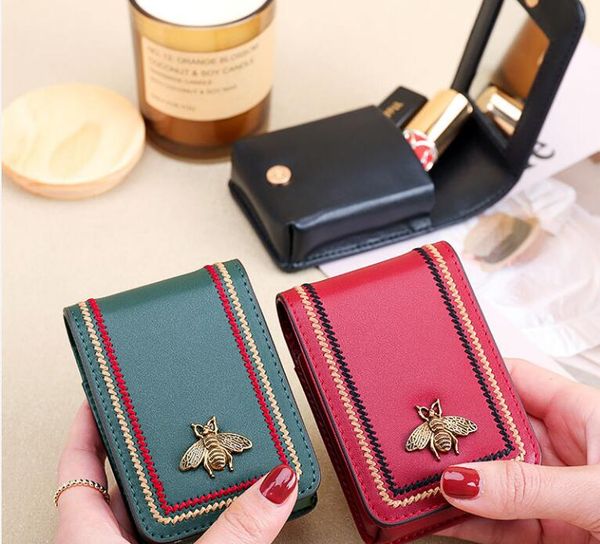 

bee embroidery line cosmetic bags , retro lipstick pocket,storage bag