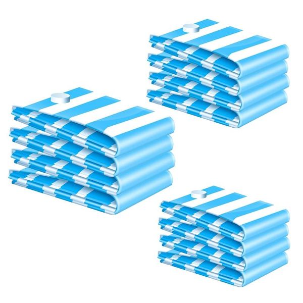 

4pack vacuum space saver storage bags reusable home use and travel suitable for clothes,quilts,blankets,pillows