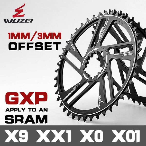 

bike heels & chainwheels wuzei 1mm/3mm offset chainring 30t 32t 34t 36t 38t 40t 42t mtb bicycle chainwheel mountain gxp sprockets for s