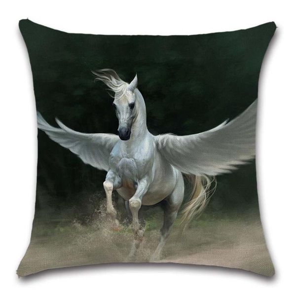 

cushion/decorative pillow horse cartoon style beige decoration home house party cushion cover case chair sofa for kids friend gift present