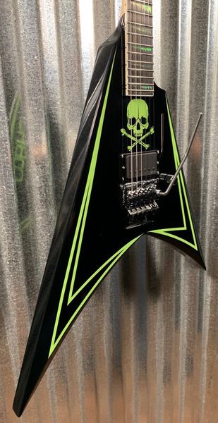 Lexi600Greeny Alexi Laiho Vermelho Voado Voando V Guitarra Elétrica Viagem Fingerboard 20-24, Floyd Rose Tremolo Bridge, China Emg Pickup, Hardware Chrome