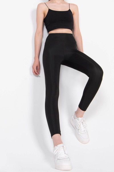 

black women's high waist tights casual sports leggings