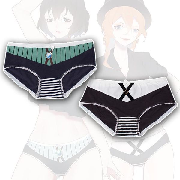 

gym clothing 2021 women's anime underpants cosplay underwear women cotton intimate briefs panties breathable, White;black