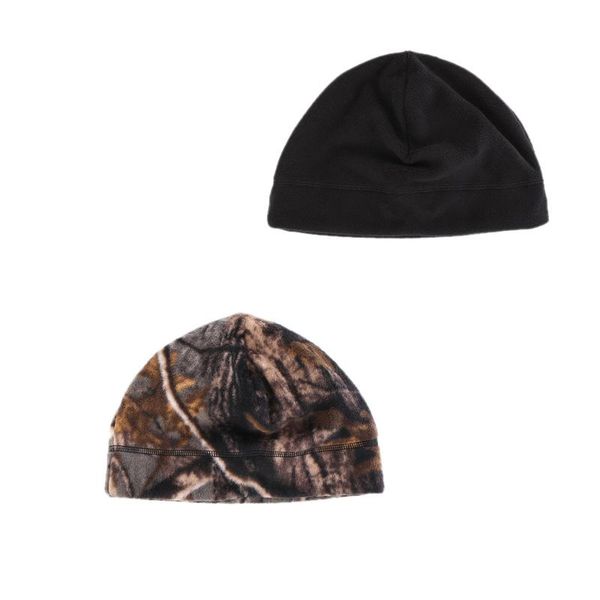

windproof thermal hiking caps winter fleece hats men hunting hat warm print ski outdoor sport cyling for cycling & masks, Black