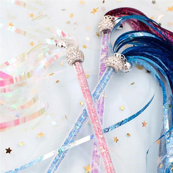 

cat toys 1pc colorful rod wand teaser lovely glitter crinkle tassel toy interactive pet supplies