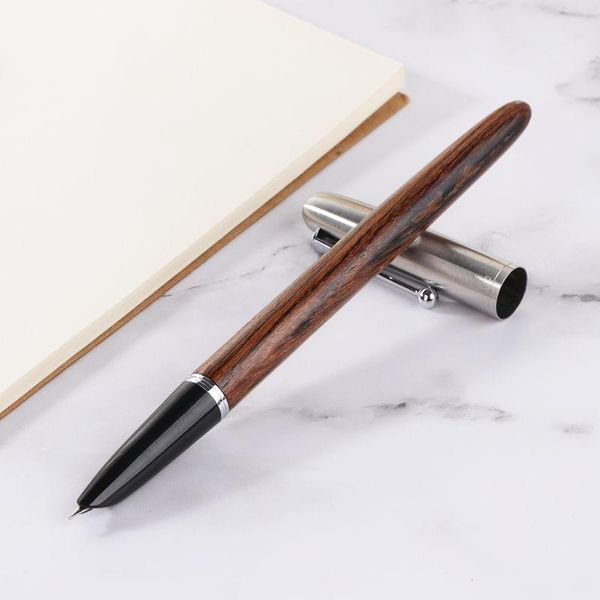 Jinhao 51 роскошные мужские фонтан Pen 0.38mm чрезвычайно тонкий Nib каллиграфия бизнес студент канцелярские школьные офисные принадлежности