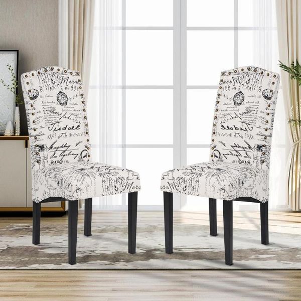 

chair covers long lasting 2pcs/set unique elegant fine texture dining wood household eye-catching for indoor