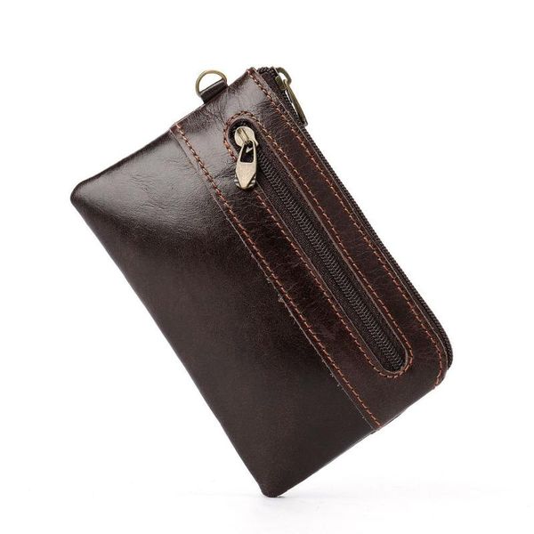 

card holders women wallet multifunction cards multi-card vintage genuine leather coin purse fashion designer men zipper wallets, Brown;gray