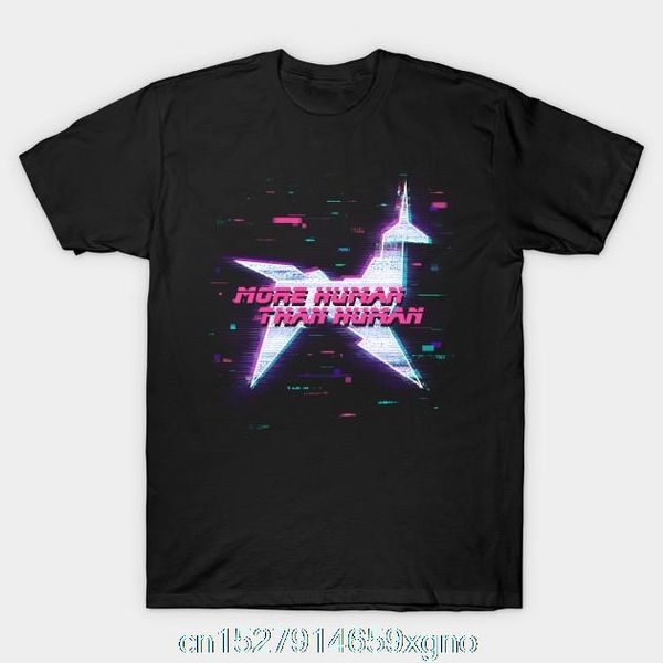 

men's t-shirts printed more human than t-shirt men t shirt cotton tshirt o-neck short-sleeve women, White;black