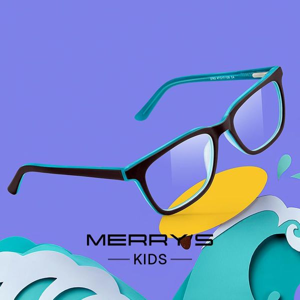 

sunglasses merrys design boys blue light blocking glasses square computer for kids acetate frames s7763flg, White;black