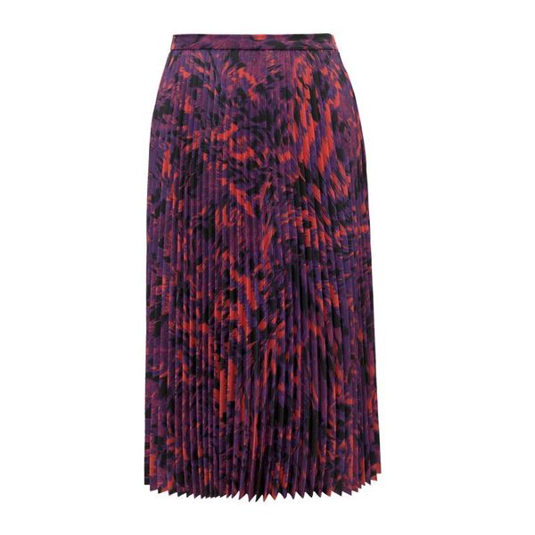 

skirts fashion 2021 designer runway skirt women's floral pleated, Black