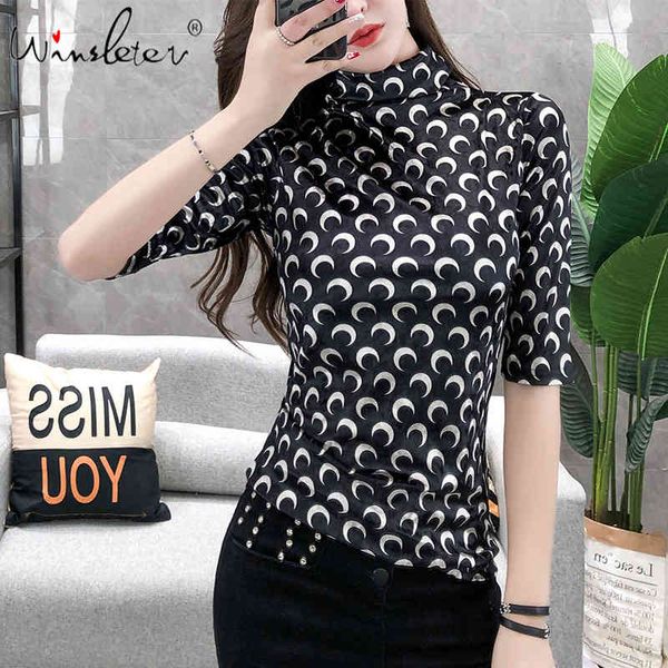 

women's t-shirt summer european clothes t-shirt fashion print leopard veet women ropa mujer cotton half sleeve tees t068, White