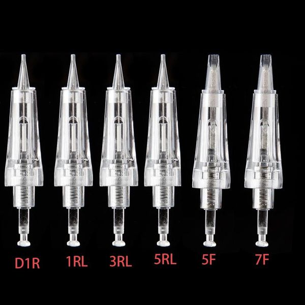 

tattoo needles 50pcs/lot buckle cartridge 1rl 5f 7f needle permanent makeup eyebrow lip eyeliner bayonet