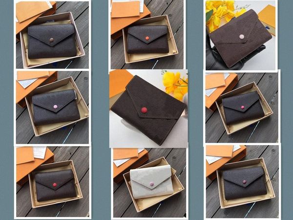 

luxurys designers wallet fashion bags card holder carry around women money cards coins bag men leather purse long business wallets j0n8#, Red;black