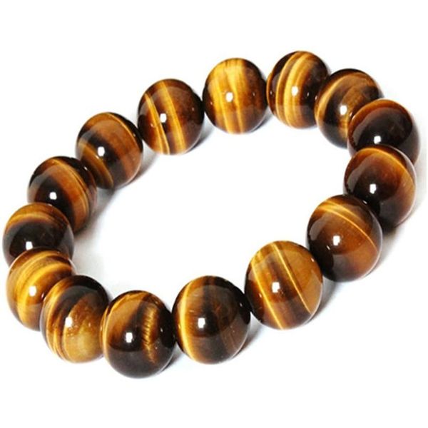 

beaded, strands 8mm natural stone tiger's eye buddha bracelet brown tiger eyes beads for men women yoga healing bracelets jewelry, Black