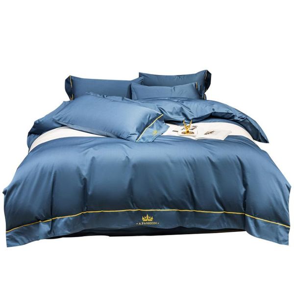 

bedding sets 100% pure satin silk set home textile king size bed flat sheet family duvet cover euro luxury 4pcs