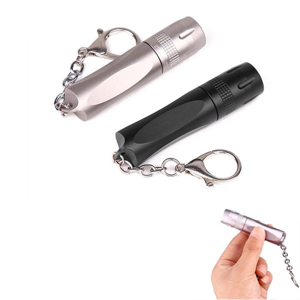 

flashlights torches portable mini penlight led torch pocket light lantern with key chain strong t6 camping lamps