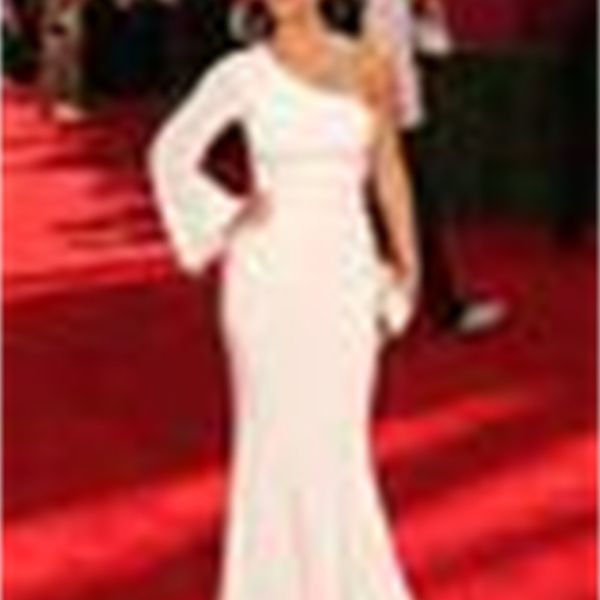 

evening dresses zsd-013 kim kardashian red carpet gown white mermai one shoulder long sleeve emmy awards gossip girl, Black;red