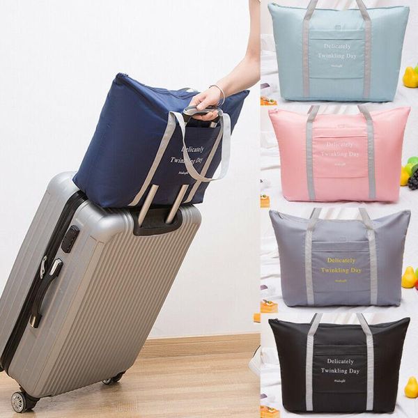 

duffel bags travel large capacity waterproof storage bag foldable luggage duffle /by
