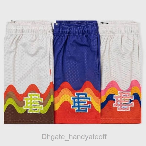 

eric emanuel short ee men's casual basic shorts newyork city skyline beach sports pants basketball football mesh breathable fitness bre, White;black