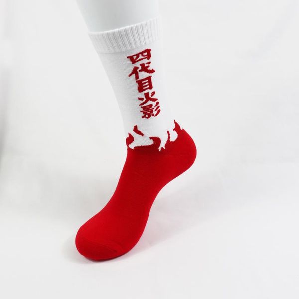 

socks & hosiery hokage yondaime cotton, Black;white