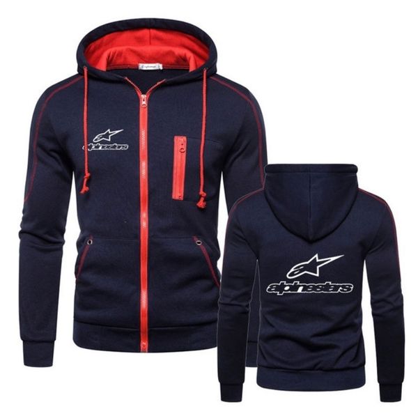 

Men's plus size Outerwear 2021 Sports Cardigan Hooded Sweater Autumn Winter Coat, Black and white