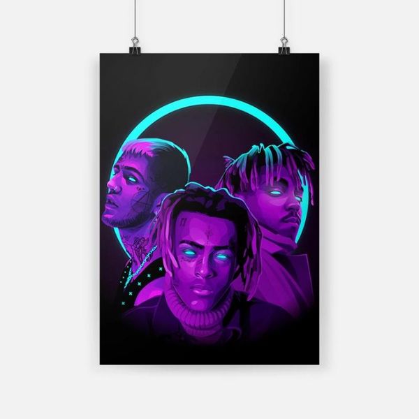 

paintings rip juice wrld xxxtentacion tentacion lil peep poster hd print canvas wall art modern living room home decor painting