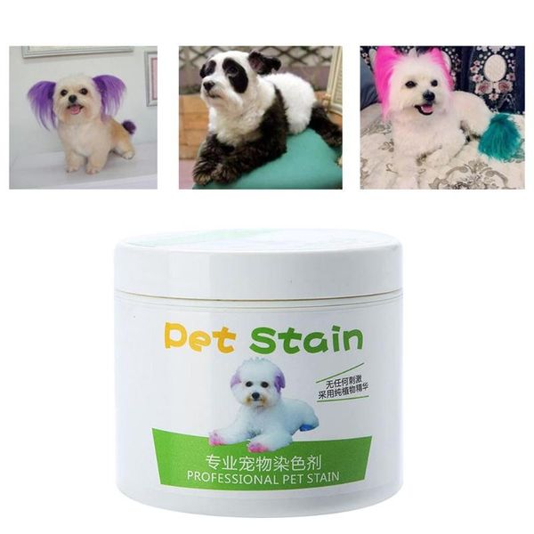 

dog apparel 1pc 100ml professional hair dye gel pet stain anti allergic cat cream coloring agent diy dyeing wax supplies
