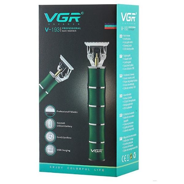 

hair clippers vgr v-193 electric clipper rechargeable usb port 4 limit combs