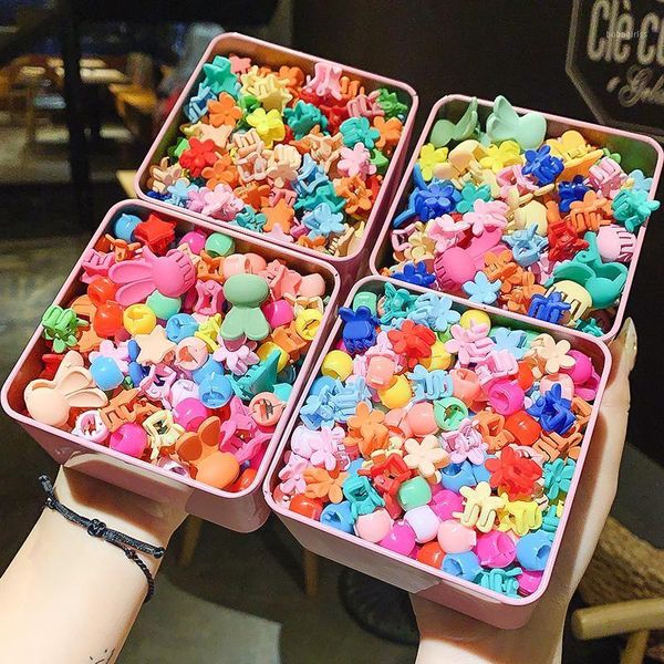 

[xwen] girls children colorful small flower clip headdress bangs hair hairpin fashion accessories for kids oh11861