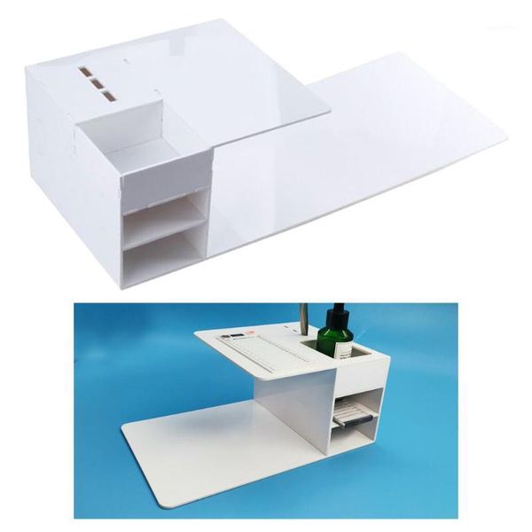 

white acrylic eyelash extension organizer storage pillow shelf for salon makeup 3 layer detachable support storage1