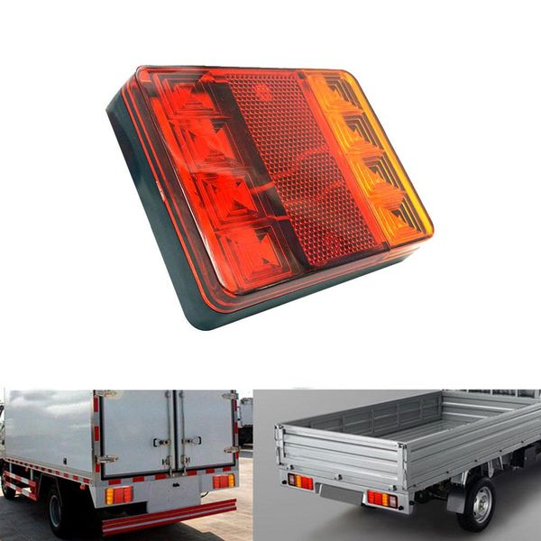 Luzes de reboque de LED 12V Luzes traseiras de caminhão 8led Sinalizador de direção da cauda Lâmpadas de posição do freio traseiro Sinalizador de nevoeiro Acessórios para caravanas