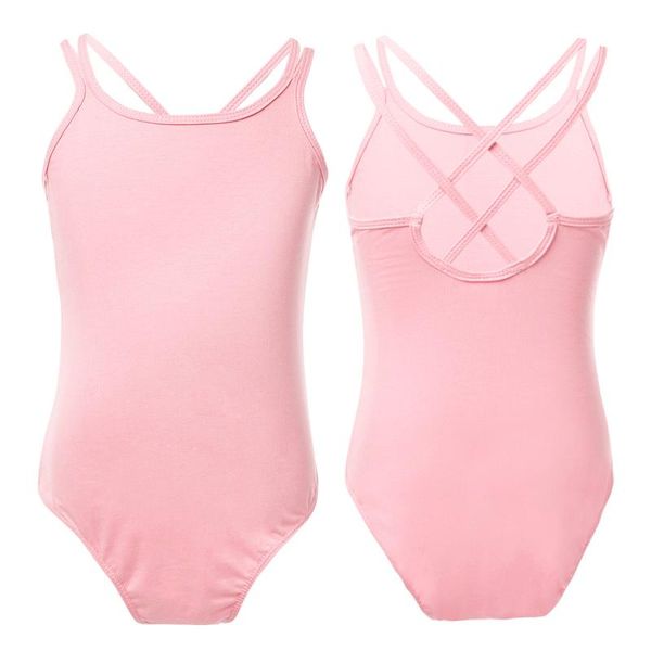 

girl's dresses cotton ballet leotards for girls sleeveless criss cross back dance gymnastics leotard bodysuit kids wear tutu dress, Red;yellow