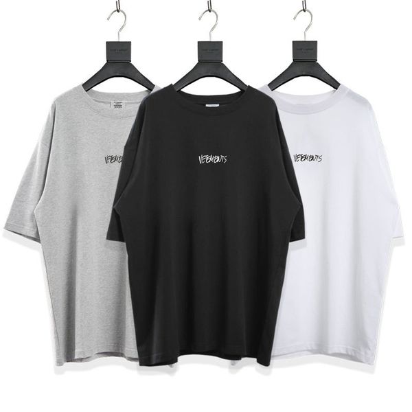 

brand high street new vtm vehicles short sleeve os loose casual hip hop lovers short sleeve t-shirt men and women fashionkxo5, White;black